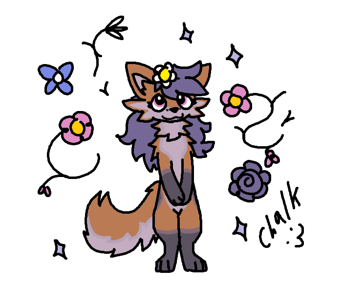 Laysar fullbody drawing made by chalkolate